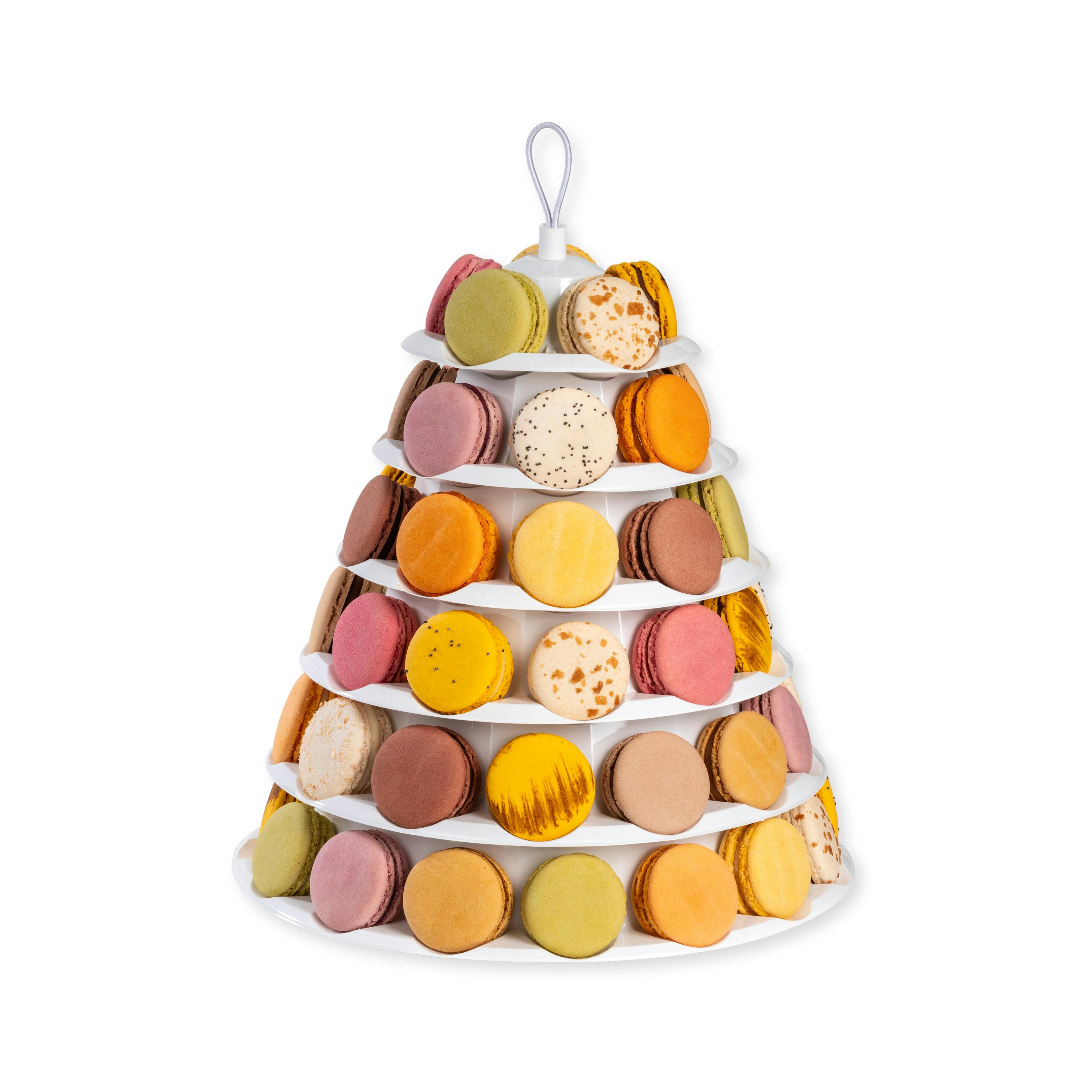Pyramide macarons assortis - Vincent Vallée chocolatier champion du monde