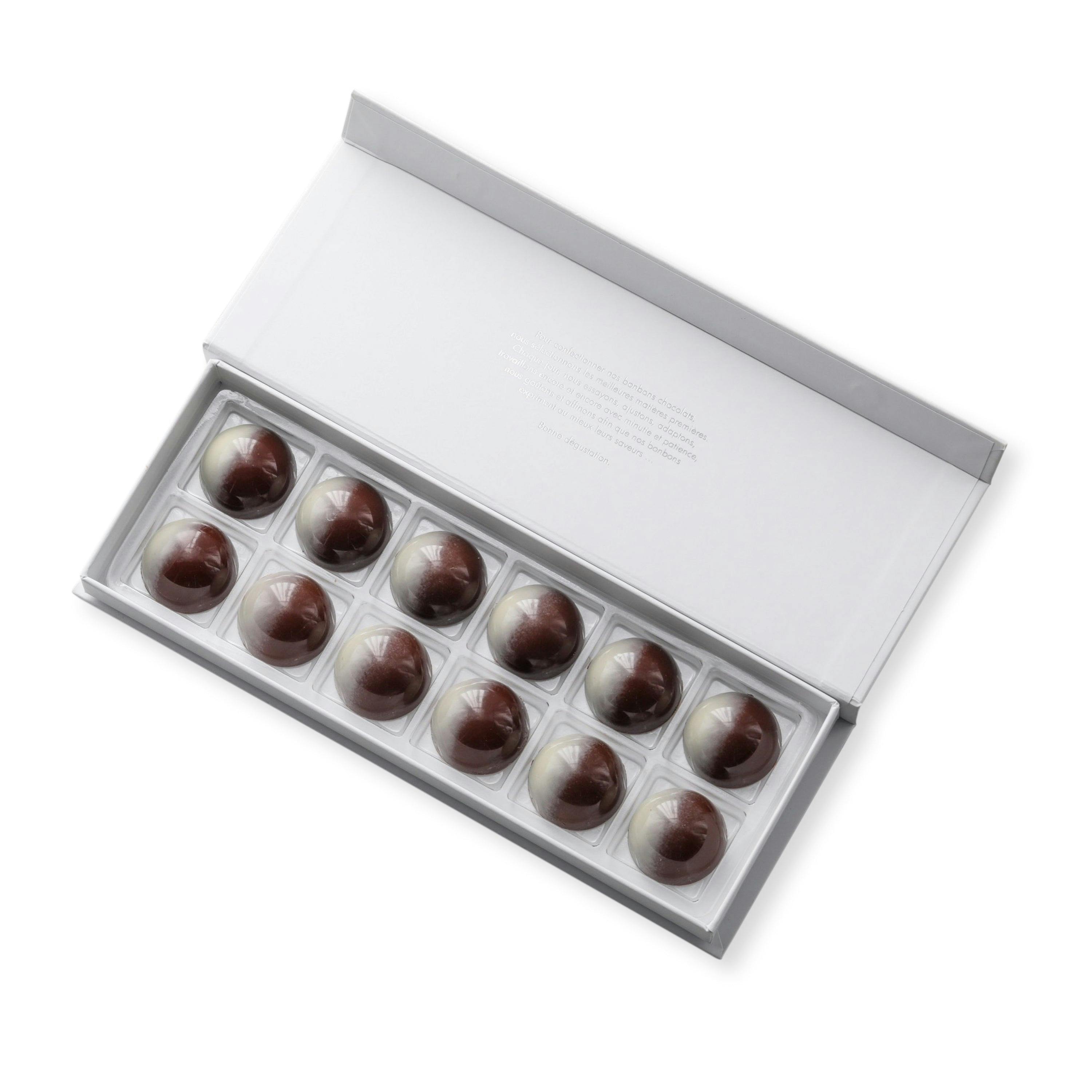 Coffret Saline 12 chocolats - Vincent Vallée chocolatier champion du monde