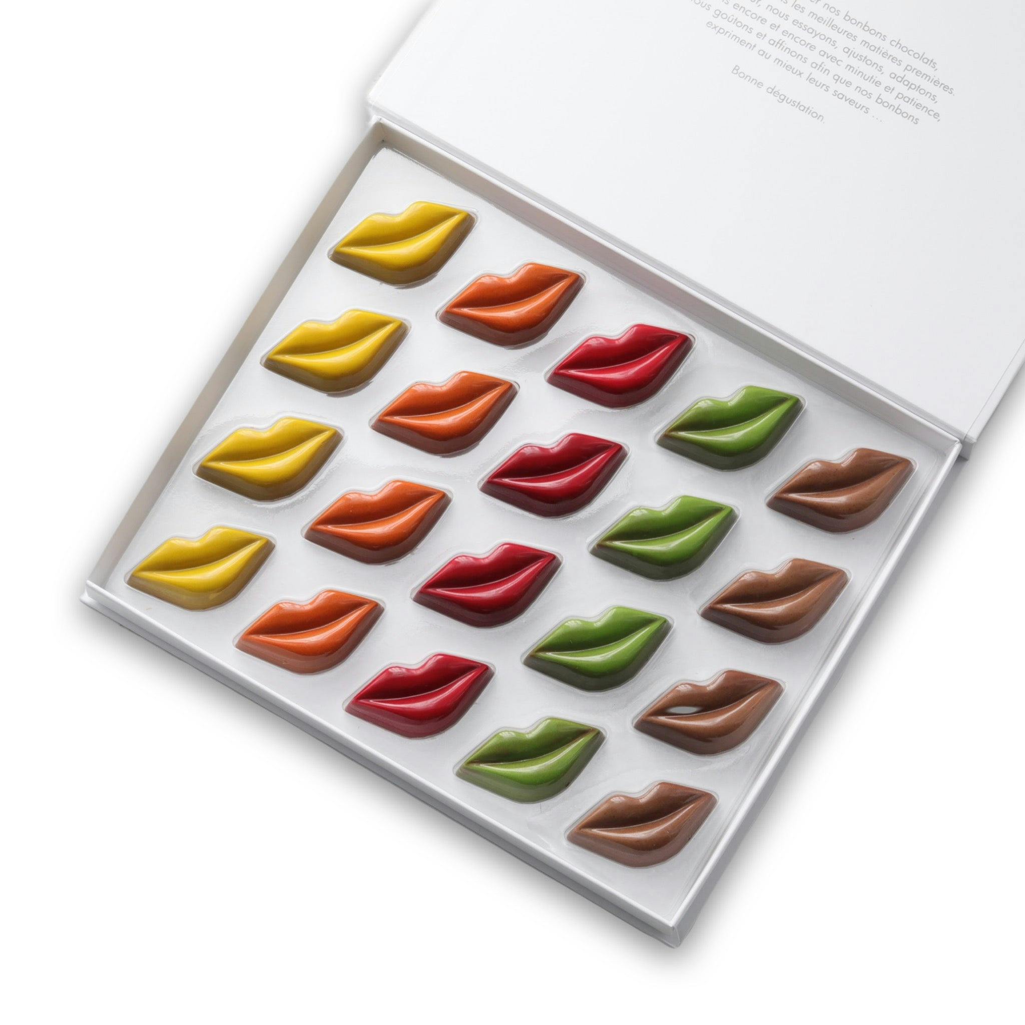 Les Baisers des Sablaises disponible en coffrets de 6/10/20 chocolats - Vincent Vallée chocolatier champion du monde